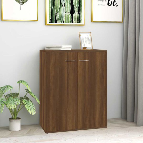 vidaXL Buffet Ch&ecirc;ne marron 60x30x75 cm Bois d'ing&eacute;nierie