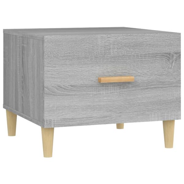 vidaXL Table basse Sonoma gris 50x50x40 cm Bois d'ing&eacute;nierie