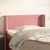 vidaXL T&ecirc;te de lit avec oreilles Rose 83x16x78/88 cm Velours
