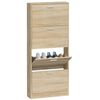 vidaXL Armoire &agrave; chaussures Ch&ecirc;ne 59x17x150 cm Bois d'ing&eacute;nierie
