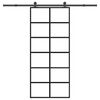 vidaXL Porte coulissante avec kit de quincaillerie 90x205 cm Verre ESG