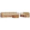 vidaXL Ensemble de canap&eacute;s d'ext&eacute;rieur 7 pc Naturel et Beige