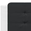 vidaXL Cadre de lit avec LED sans matelas Zadar blanc et noir 200x200 cm