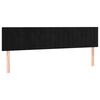 vidaXL Sommier &agrave; lattes de lit avec matelas noir 120x190 cm velours