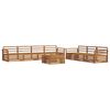 vidaXL Ensemble de canap&eacute;s d'ext&eacute;rieur 8 pc Naturel