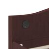 vidaXL Lit avec matelas et &eacute;clairage USB Violet Tissu 90x200 cm