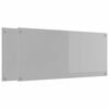 vidaXL Cr&eacute;dence de cuisine 2 pc Gris clair 110 x 50 cm verre tremp&eacute;