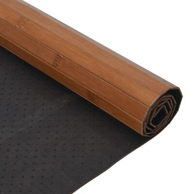 vidaXL Tapis rectangulaire marron 70x300 cm bambou