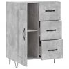 vidaXL Buffet gris b&eacute;ton 69,5x34x90 cm bois d'ing&eacute;nierie