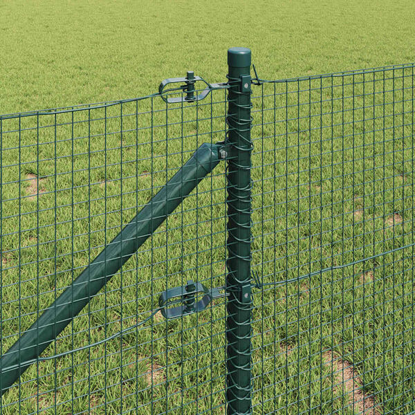 vidaXL Poteau de cl&ocirc;ture. Vert 100 x 0,4 m (maille 19 x 19 mm)