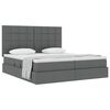 vidaXL Lit de Rangement Gris fonc&eacute; 180 x 200 cm Cuir synth&eacute;tique