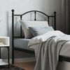 vidaXL T&ecirc;te de lit de remplacement m&eacute;tal noir 90 cm