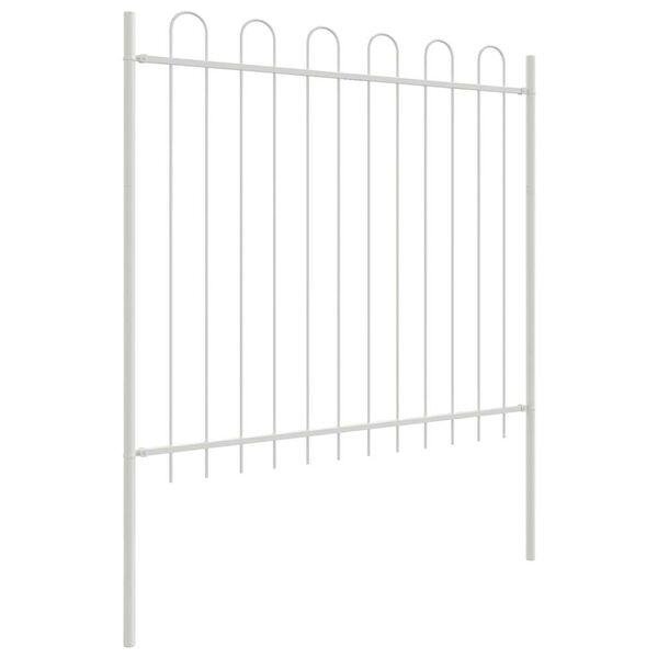 vidaXL Cl&ocirc;ture de jardin 7 pcs Blanc 11,9 x 1,5 m