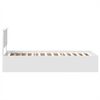 vidaXL Cadre de lit Blanc 75 x 190 cm Bois d'ing&eacute;nierie