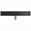 vidaXL &Eacute;vacuation de douche 2-en-1 avec siphon &agrave; 360&deg; Noir 70 cm