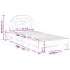vidaXL Cadre de lit pour enfants avec t&ecirc;te de lit Cr&egrave;me 80 x 200 cm