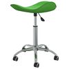 vidaXL Chaise pivotante de salle &agrave; manger Vert Similicuir