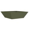 vidaXL Cache-pot de jardin Vert olive 50 x 50 x 15 cm
