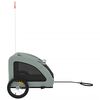 vidaXL Remorque de v&eacute;lo pour animaux de compagnie gris