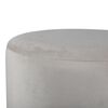 Venture Home Pouf Benji 35x35x42,5 cm Velours Beige et noir