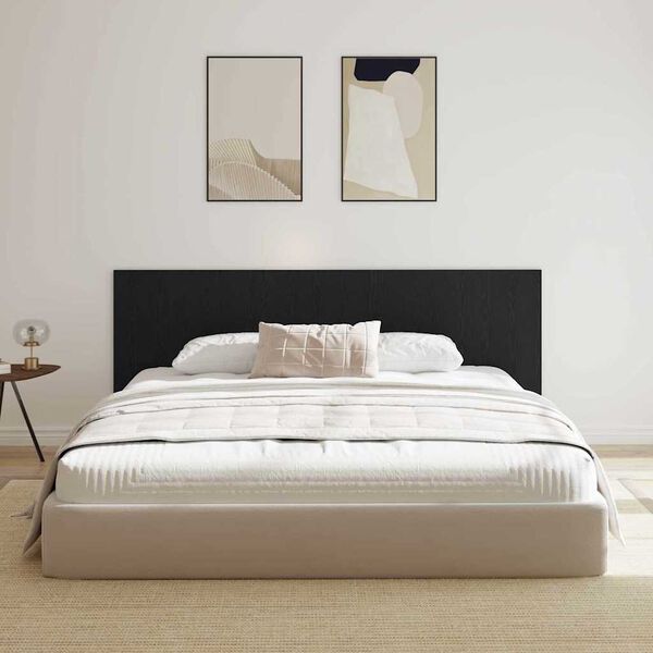 vidaXL T&ecirc;te de lit Ch&ecirc;ne noir 160 x 1,5 x 80,5 cm Bois d'ing&eacute;nierie