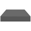 vidaXL &Eacute;tag&egrave;re murale flottante Gris brillant 40x23x3,8 cm MDF