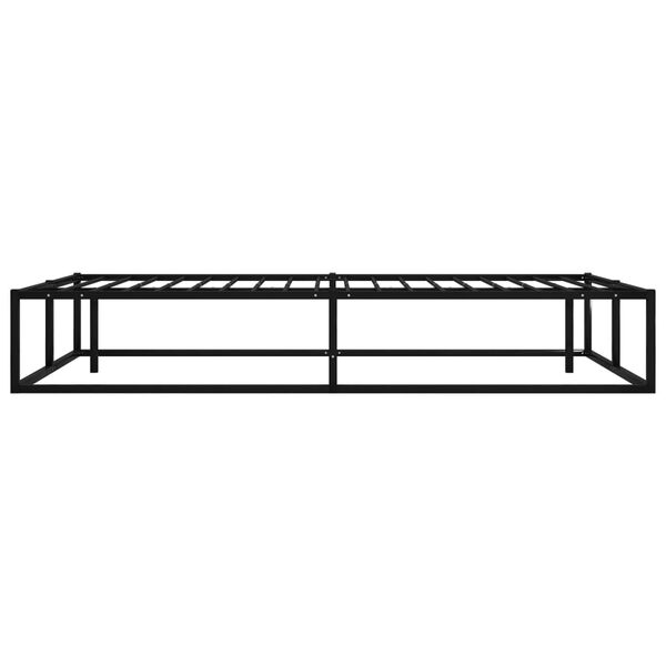 vidaXL Cadre de lit sans matelas noir m&eacute;tal 120x200 cm