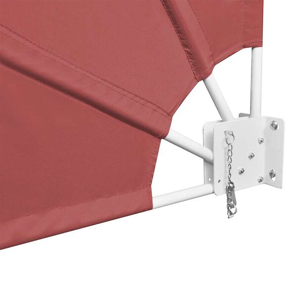 vidaXL Auvent lat&eacute;ral pliable de balcon Terre cuite 140x140 cm