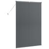 vidaXL Store de Fen&ecirc;tre avec des rideaux Gris fonc&eacute; Aluminium