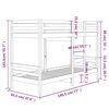 vidaXL Lit superpos&eacute; sans matelas 90x190 cm bois de pin massif