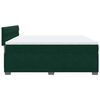 vidaXL Sommier &agrave; lattes de lit et matelas Vert fonc&eacute; 180x200cm Velours