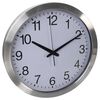 Perel Horloge murale 40 cm Blanc et argent&eacute;