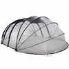 vidaXL D&ocirc;me de tente de piscine Transparent 538 x 440 x 204 cm PVC