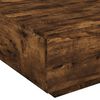 vidaXL Table basse ch&ecirc;ne fum&eacute; 80x80x31 cm bois d'ing&eacute;nierie