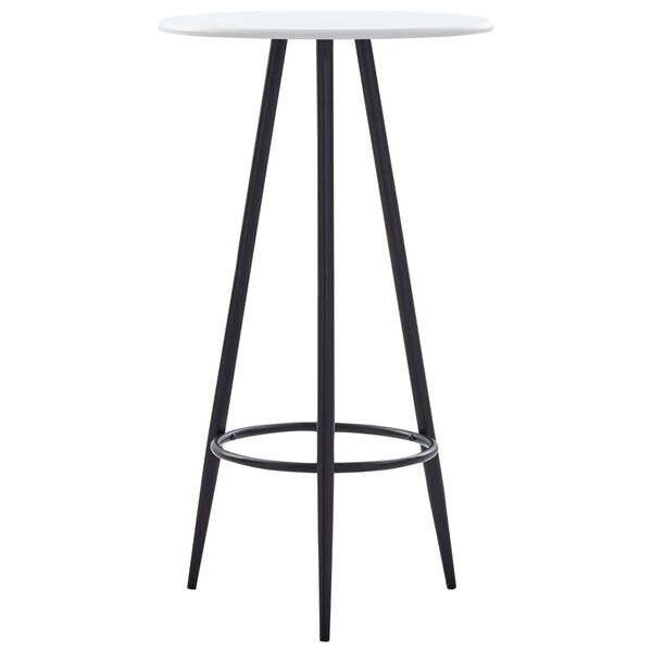 vidaXL Ensemble de bar 5 pcs Plastique Blanc