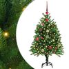 vidaXL Sapin de Noël avec 150 LED avec support Vert 120 cm PE