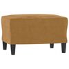 vidaXL Ensemble de canap&eacute;s 3 pcs avec coussins Marron Velours