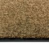 vidaXL Paillasson lavable Marron 40x60 cm