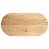 vidaXL Dessus de table 120x60x2 cm bois de ch&ecirc;ne massif ovale