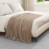 vidaXL Couvertures &agrave; jeter 6 pcs Camel 150 x 130 cm Toison
