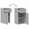 vidaXL Buffet avec tiroir Gris Sonoma 38 x 34 x 75 cm