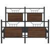 vidaXL Cadre de lit sans matelas ch&ecirc;ne marron 120x190 cm