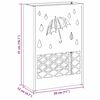 vidaXL Porte-parapluie avec stockage Rose 28 x 12 x 41 cm Acier