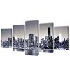 Set de toiles murales imprim&eacute;es Horizon de New York monochrome