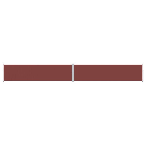vidaXL Auvent lat&eacute;ral r&eacute;tractable Marron 160x1200 cm