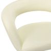 vidaXL Chaises &agrave; manger lot de 2 cr&egrave;me similicuir