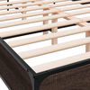 vidaXL Cadre de lit sans matelas ch&ecirc;ne marron 140x190 cm