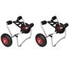 vidaXL Chariots pour kayak 2 pcs Aluminium