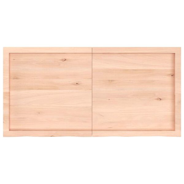 vidaXL Étagère murale 120x60x(2-4) cm bois de chêne massif non traité