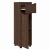 vidaXL Cabinet de salle de bain Ch&ecirc;ne brun 30,5 x 30 x 101 cm